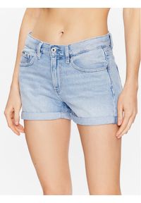 Pepe Jeans Szorty jeansowe Mable Short PL800997PE7 Niebieski Regular Fit. Kolor: niebieski