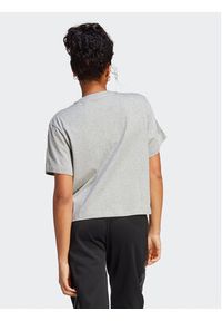 Adidas - adidas T-Shirt Essentials 3-Stripes Single Jersey Crop Top HR4916 Szary Loose Fit. Kolor: szary. Materiał: bawełna #2