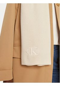 Calvin Klein Szalik Monogram K60K612659 Écru. Materiał: poliester, materiał