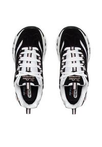 skechers - Skechers Sneakersy Devoted Fan 13154/BKRG Czarny. Kolor: czarny. Materiał: skóra