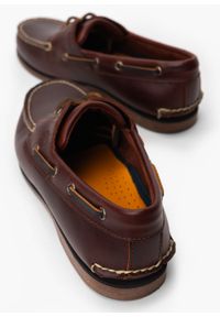 Timberland Classic Boat 2 Eye Mokasyny męskie. Okazja: na co dzień. Zapięcie: sznurówki. Kolor: brązowy. Materiał: guma, skóra. Szerokość cholewki: normalna. Sezon: lato. Styl: casual, elegancki, klasyczny #7