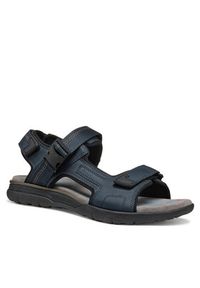 Geox Sandały U Spherica Ec5 U55ELB 000EK C4002 Granatowy. Kolor: niebieski. Materiał: skóra #3