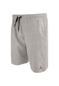 ZFOAM - Męskie szorty ATHL DPT Nunzio Melange – 2XL, sportowe i oddychające. Kolor: szary, fioletowy, wielokolorowy. Materiał: bawełna. Sport: turystyka piesza #1