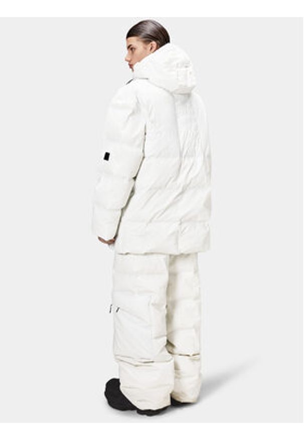 Rains Kurtka puchowa 15050 Biały Regular Fit. Kolor: biały. Materiał: syntetyk, puch