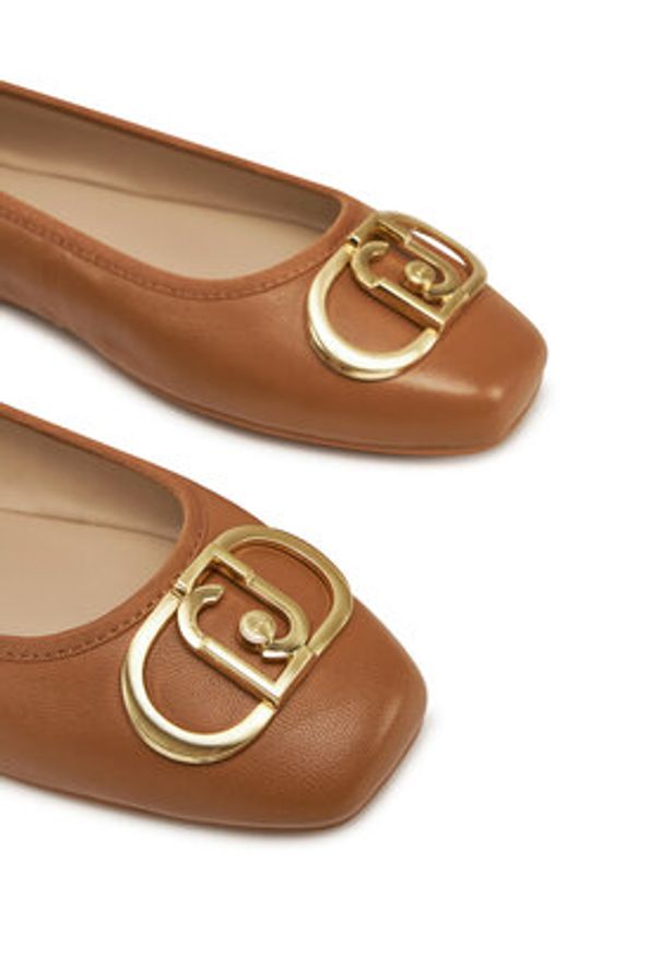 Liu Jo Baleriny Dafne 04 SA5033 PX460 Brązowy. Kolor: brązowy. Materiał: skóra