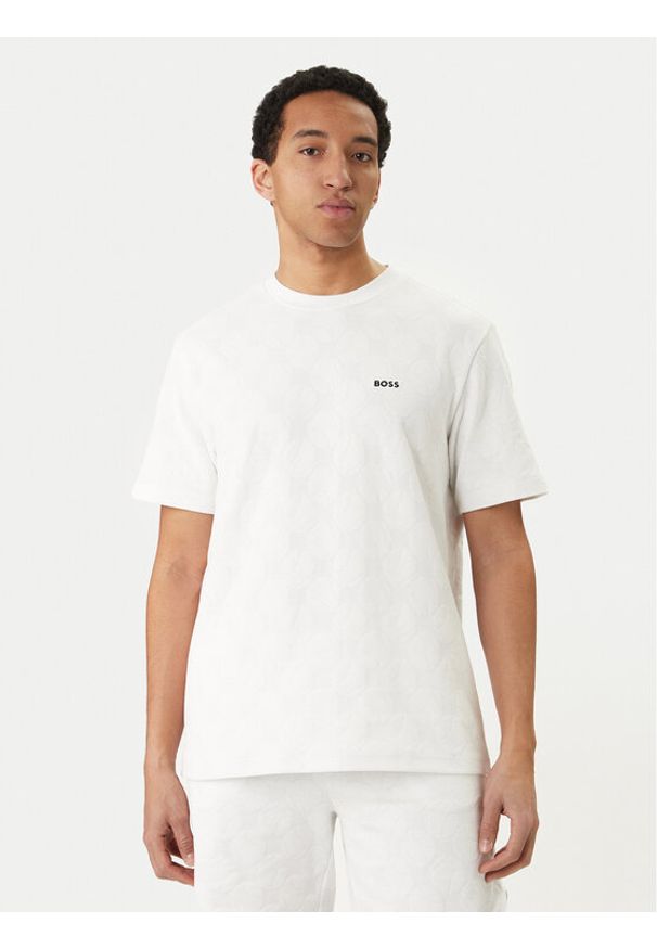 BOSS T-Shirt Member 50558867 Biały Relaxed Fit. Kolor: biały. Materiał: bawełna