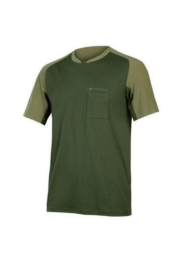 ENDURA - Koszulka rowerowa męska Endura GV500 Foyle Tech. Kolor: zielony. Sport: kolarstwo