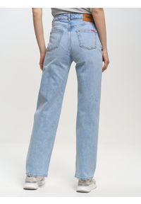 Big-Star - Spodnie jeans damskie wide Meghan 115. Kolor: niebieski. Długość: krótkie