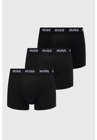 Hugo - HUGO bokserki (3-pack) męskie kolor czarny. Kolor: czarny