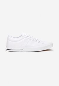 Born2be - Białe Buty Sportowe Corraney. Okazja: na co dzień. Wysokość cholewki: przed kostkę. Nosek buta: okrągły. Zapięcie: sznurówki. Kolor: biały. Materiał: materiał, jeans. Szerokość cholewki: normalna #1