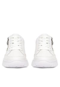 Rieker Sneakersy N1313-80 Biały. Kolor: biały. Materiał: skóra