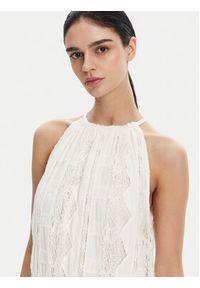 Pinko - PINKO Sukienka letnia 104857 A2G9 Biały Regular Fit. Kolor: biały. Materiał: bawełna. Sezon: lato #3
