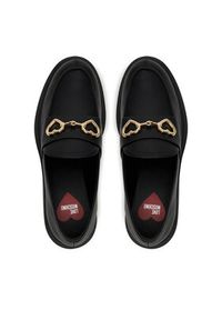 Love Moschino - LOVE MOSCHINO Loafersy JA10394G1MIA0000 Czarny. Kolor: czarny. Materiał: skóra #3