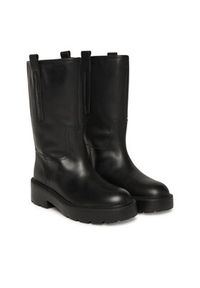 Tommy Jeans Botki Tjw Leather Mid Tubular Boot EN0EN02834 Czarny. Kolor: czarny. Materiał: skóra #6