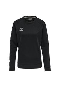 Damska bluza bawełniana Hummel Move Grid. Kolor: czarny. Materiał: bawełna. Sport: fitness #1