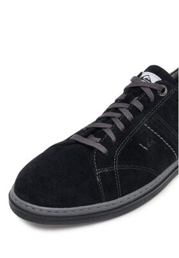 Quiksilver Półbuty JAYDEN-01 MB Czarny. Kolor: czarny. Materiał: skóra, zamsz
