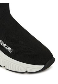 Love Moschino - LOVE MOSCHINO Sneakersy JA15386G0NIY8000 Czarny. Kolor: czarny. Materiał: materiał
