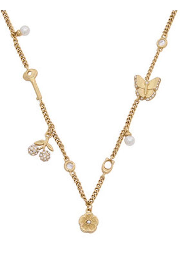 Coach Naszyjnik 37559726 Złoty. Materiał: metalowe. Kolor: złoty