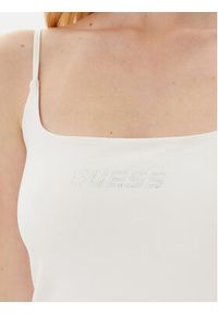 Guess Top V5GP22 J1314 Biały Slim Fit. Kolor: biały. Materiał: bawełna #5