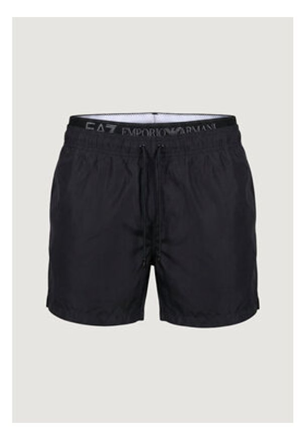 EA7 Emporio Armani Szorty kąpielowe 7M001689 AF21074 UC001 Czarny Regular Fit. Kolor: czarny. Materiał: syntetyk