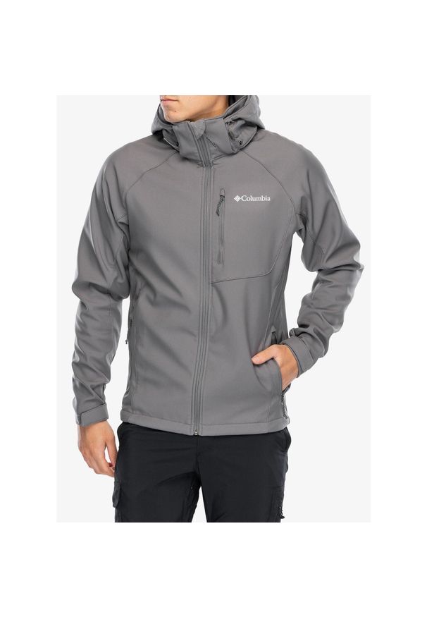 columbia - Kurtka softshell męska Columbia Cascade Ridge III Softshell. Kolor: szary. Materiał: softshell. Sport: turystyka piesza