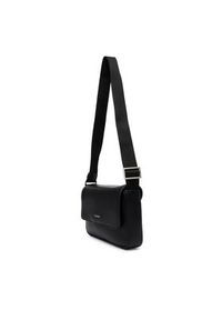 Calvin Klein Torebka Raised Small Flap Messenger LV04D3327G Czarny. Kolor: czarny. Materiał: skórzane #6