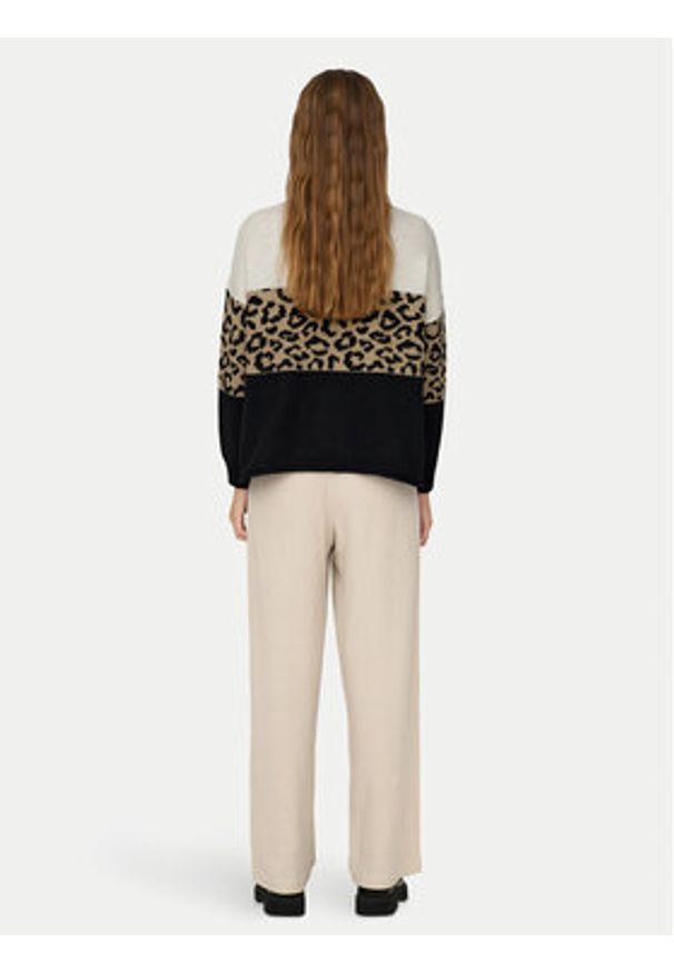 only - ONLY Sweter Jade 15294969 Beżowy Regular Fit. Kolor: beżowy. Materiał: syntetyk