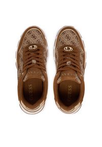 Guess Sneakersy FLPBT3 FAL12 Brązowy. Kolor: brązowy. Materiał: materiał #6