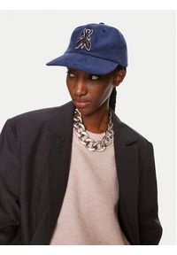 Patrizia Pepe Czapka z daszkiem 8F1651/A476-C108 Granatowy. Kolor: niebieski. Materiał: bawełna #6