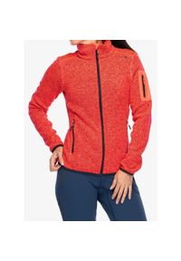 Polar damski CMP Haze Jacket. Kolor: czerwony. Materiał: polar