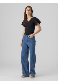 Vero Moda Bluzka Ginny 10278323 Czarny Slim Fit. Kolor: czarny. Materiał: syntetyk #5