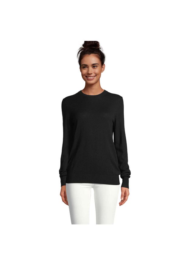 SOL'S - Sweter damski Sol's Stuart. Kolor: czarny. Materiał: poliester, wełna, polar. Sezon: zima