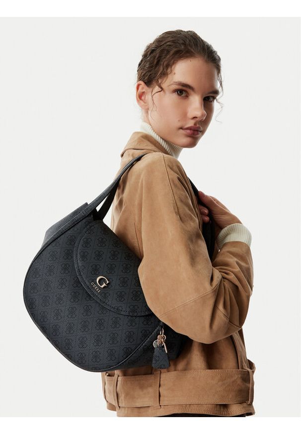 Guess Torebka HWSG97 56190 Czarny. Kolor: czarny. Materiał: skórzane