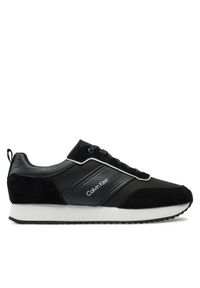 Calvin Klein Sneakersy Low Top Lace Up Mix HM0HM01554 Czarny. Kolor: czarny. Materiał: materiał #1