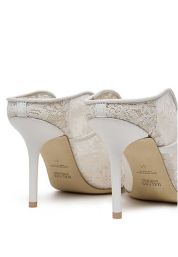 MALONE SOULIERS Klapki Maureen 85-269 Biały. Kolor: biały. Materiał: materiał