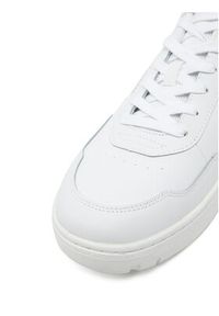 TOMMY HILFIGER - Tommy Hilfiger Sneakersy Th Basket Core Lth Pinperf FM0FM05466 Biały. Kolor: biały. Materiał: skóra