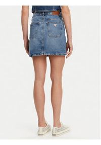 Guess Jeans Spódnica jeansowa W5GD0Q D5M4A Niebieski Regular Fit. Kolor: niebieski. Materiał: bawełna #3