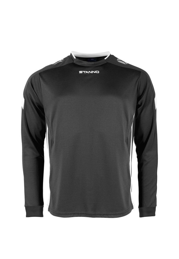 STANNO - Dziecięcy dżersej z długim rękawem Stanno Drive Match. Kolor: wielokolorowy, biały, czarny. Materiał: jersey. Długość rękawa: długi rękaw. Długość: długie