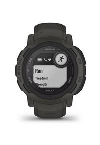 GARMIN - Zegarek sportowy Garmin Instinct 2 Solar z czujnikiem tętna HRM Elevate (grafitowy / grafitowy pasek). Rodzaj zegarka: cyfrowe. Kolor: szary. Materiał: włókno. Styl: sportowy