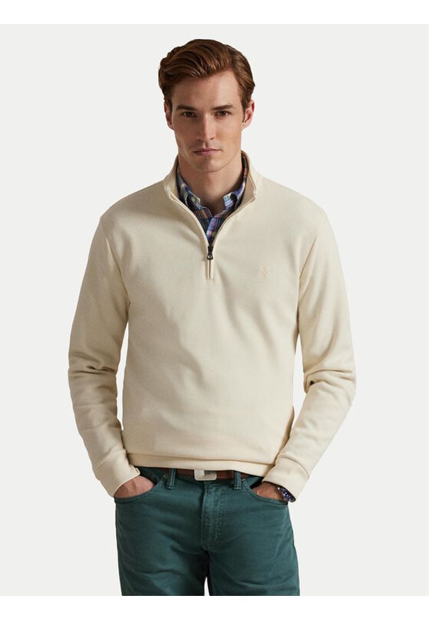 Polo Ralph Lauren Sweter 710P04056003 Écru Regular Fit. Typ kołnierza: polo. Materiał: bawełna