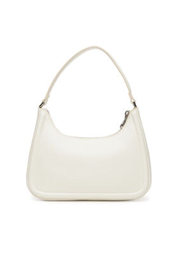Calvin Klein Torebka Bold Ck Small Shoulder Bag LV04F3230G Biały. Kolor: biały. Materiał: skórzane