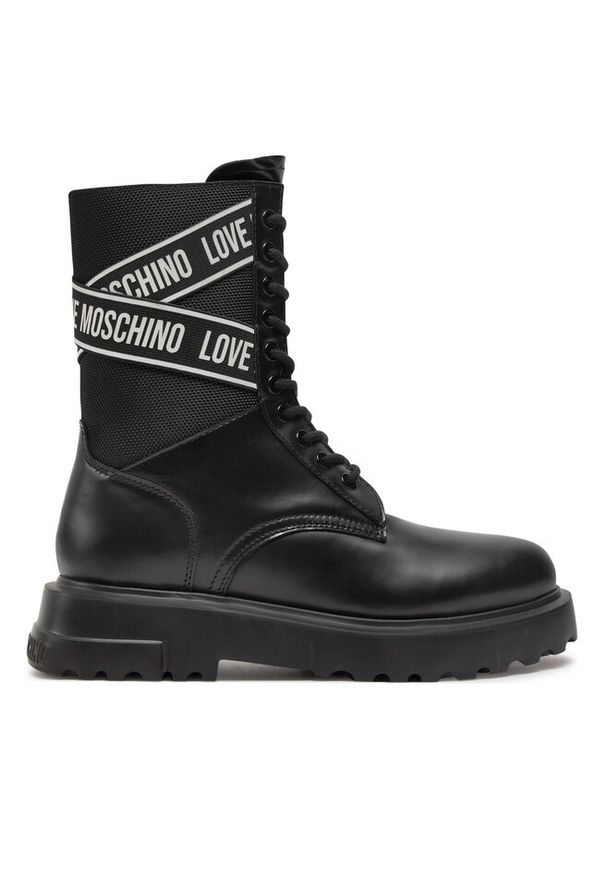 Love Moschino - Trzewiki LOVE MOSCHINO. Kolor: czarny