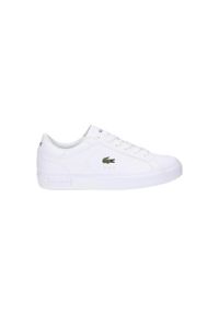 Buty damskie sportowe Lacoste Powercourt 0721. Kolor: biały. Sport: turystyka piesza #1