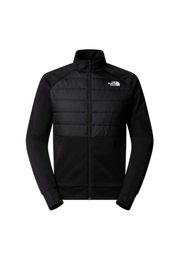 Bluza męska The North Face Reaxion 2.0 0A8DVXKS71 - czarna. Okazja: na co dzień. Kolor: czarny. Materiał: poliester, syntetyk, polar. Wzór: aplikacja. Styl: klasyczny, casual