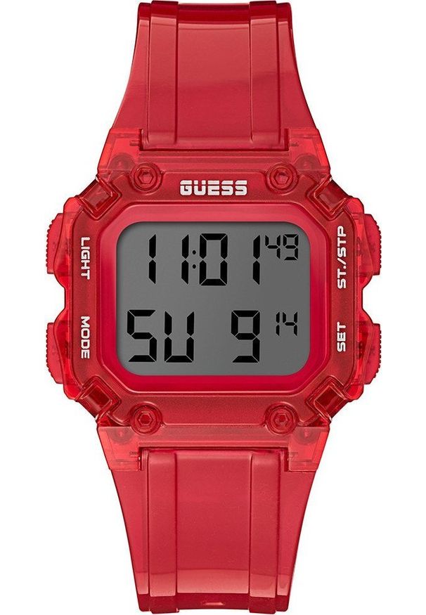 Zegarek Guess Zegarek męski Guess GW0270G2 czerwony. Kolor: czerwony