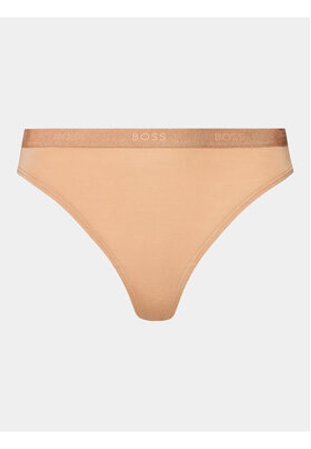 BOSS - Boss Stringi 50502752 Beżowy. Kolor: beżowy. Materiał: wiskoza
