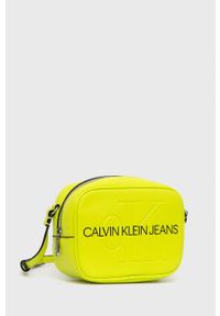 Calvin Klein Jeans - Torebka. Kolor: zielony. Rodzaj torebki: na ramię #5