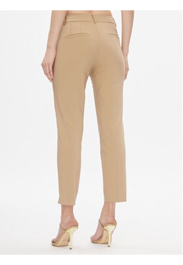 Marella Spodnie materiałowe Macario 2413131031200 Brązowy Regular Fit. Kolor: brązowy. Materiał: bawełna, syntetyk