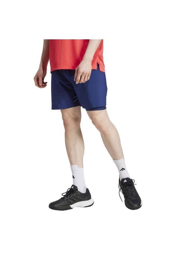 Short Adidas Club 2in1 Kue68 Men. Kolor: niebieski