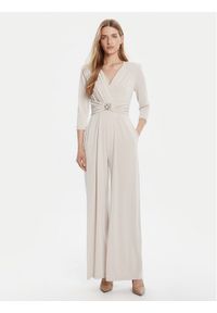 Rinascimento Kombinezon CFC0126185003 Beżowy Regular Fit. Kolor: beżowy. Materiał: syntetyk